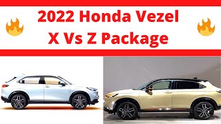 2022 Honda HRV  Honda Vezel X And Z Package Difference [upl. by Kandace256]