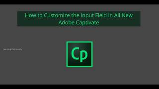 How to Customize the Input Field in All New Adobe Captivate [upl. by Adnical]