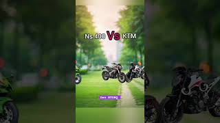 NS400 VS ktm390 vs Zx10r automobile motorbiker motorcycle rider motorcycl DevNTORQ24 [upl. by Annirtak]