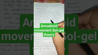 What is Solgel theory  Amoeboid Movement  amoeba viral viralshorts trending [upl. by Ayotyal497]