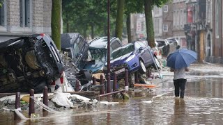 Après les inondations Liège découvre l’ampleur des dégâts [upl. by Saire764]