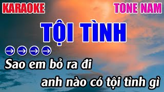 Tội Tình Karaoke Tone Nam  Abm  Karaoke 9999  Beat Mới [upl. by Suilenrac]