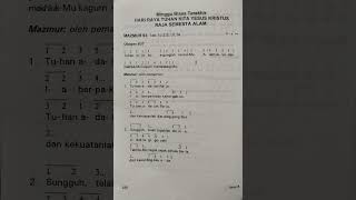 Refrein MAZMUR TANGGAPAN 24 Nov 2024 HR KRISTUS RAJA SEMESTA ALAM Edisi Lama Thn B  Karaoke Organ [upl. by Reich]