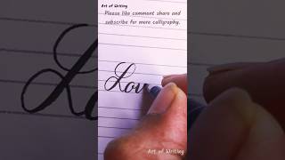 WRITE quotLovelyquot in STUNNING Calligraphy lovely shortsfeed calligraphy [upl. by Llehcam]