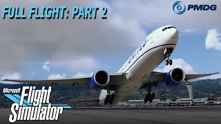 How to fly PMDG 777 DETAILED CHECKLIST  MSFS Beginner  Part 2  Taxi Takeoff Climb AutoCruise [upl. by Nyleak307]