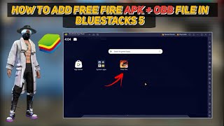 How To Add Free Fire New Update Apk  Obb File In Bluestacks 5 2024 [upl. by Hodess]