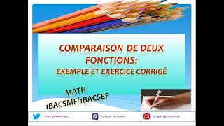 Comparaison de deux Fonctions Exemple et Exercice Corrigé [upl. by Aneeuqahs]