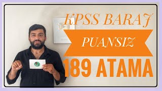 KPSS BARAJ PUANSIZ 189 MEMUR ATAMASI ÇOMÜ 189 PERSONEL ALIMI BAŞVURUSU [upl. by Tereve710]