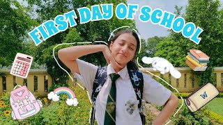 First Day Of School After Summer Vacation Class 8thBack to SchoolSaanvis wonderland [upl. by Ahsimit]