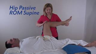 Hip Joint Passive Mobilizations on a Supine Position for Massage Therapists [upl. by Angelis]