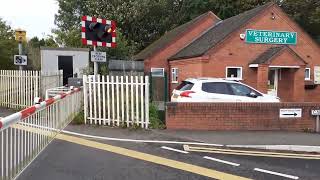 Blythe Bridge Level Crossing  Staffordshire [upl. by Yebloc]