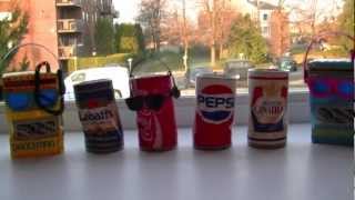 Canettes qui dansent  Dancing can Labatt Molson Pepsi Coke [upl. by Hardunn]