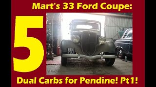 Marts 1933 Coupe Hot Rod Dual Carbs for Pendine Part1 Update 2435 [upl. by Yantruoc737]