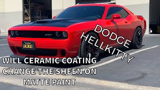 WILL CERAMIC COATING CHANGE THE SHEEN ON MATTE PAINT  FEYNLAB ON MATTE PAINT [upl. by Siddra114]