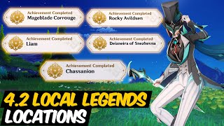 All New 42 Local Legends Locations and Hidden Achievements  Genshin Impact Fontaine 42 [upl. by Nirb]