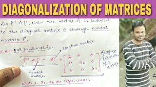 DIAGONALIZATION OF MATRICES 🔥 [upl. by Chappell]