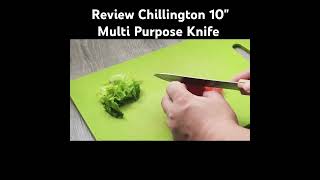 Review how sharp and portable of a Chillington 10 quot Multi Purpose Knife knife sharp cooking [upl. by Yalhsa]