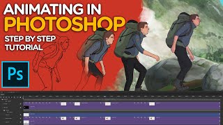 Animating in Photoshop  Step by Step Tutorial [upl. by Mufi390]