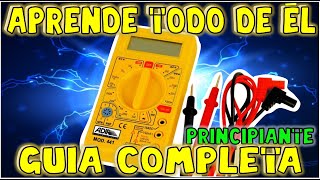 MULTIMETRO PARA PRINCIPIANTES  VOLTIMETRO  AMPERIMETRO  TESTER  TUTORIAL [upl. by Ettenig]