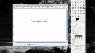 Yes You Can Italicize And Bold Text In Gimp [upl. by Fredella]