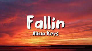 Alicia Keys  Fallin lyrics [upl. by Netsruk279]