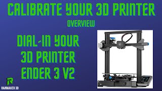 Calibrating Your 3D Printer Overview  Ender 3 V2 [upl. by Eelloh]