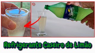 LIMONADA COM GAS Como fazer Refrigerante Caseiro de Limão Aguá Açúcar Limões [upl. by Aja843]