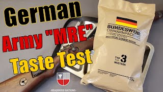 German Army MRE Review  24Hour EPA Bundeswehr Einmannpackung Federal Defence Combat Ration One Man [upl. by Ennoira]