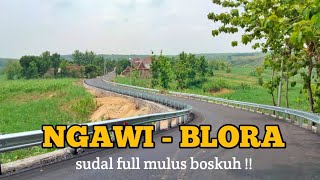 Terbaru  Kondisi jalan raya ngawi blora PART 1 RUTE BANJARJO SAMPAI TUGU PERBATASAN JATIM JATENG [upl. by Adnola]