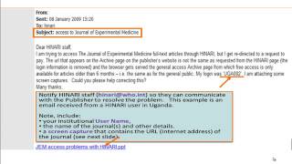 HINARI Access Problems and Solutions [upl. by Annabell473]
