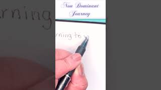 My Left Handwriting Day 1  Non Dominant Handwriting  shorts [upl. by Dnalyar305]