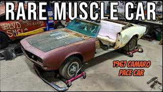 ABANDONED RARE MUSCLE CAR Big Block Pace Car 1967 Camaro Can We Register It [upl. by Eillim]