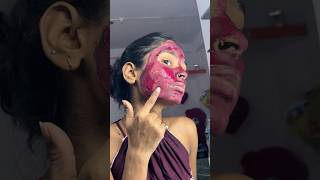 😱Beetroot facial for pink 💫🌈Glowing skin 🥰makeup shortvideo skincare [upl. by Margit]