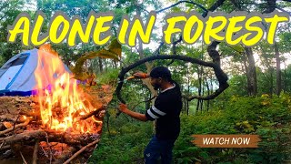 Solo Camping In Deep Forest  Camping In India  LavThakurVlogs [upl. by Ailegnave]