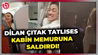 İbrahim Tatlısesin kızı Dilan Çıtak kabin memuruna saldırdı Uçakta kedi kavgası karakolda bitti [upl. by Annaiek]