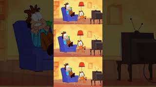 😹 Joke battle to watch TV 📺 shorts cartoon GarfieldOfficial Garfield humor [upl. by Nolahs]