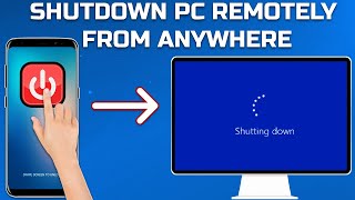 How To Shutdown Your PC Remotely From Anywhere Using Your Smartphone [upl. by Sidoney]