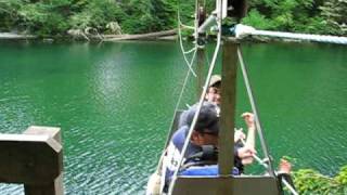 West Coast Trail Cable Car Ride Klanawa River [upl. by Graner]