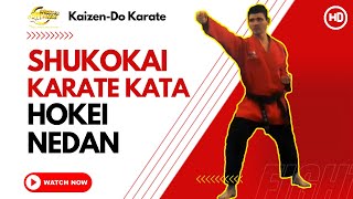 Shukokai Karate Kata  Hokei Nedan [upl. by Yeliak531]