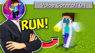 I Controlled Minecraft With My VOICE  Mcaddon [upl. by Eeslek200]