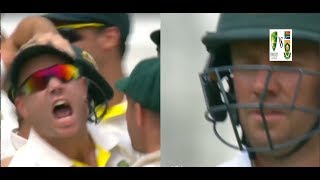 ABD vs WARNER  De Villiers Comeback After Warners fiery Send Off [upl. by Zackariah719]