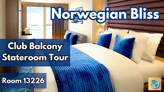 Norwegian Bliss  Club Balcony Stateroom Tour [upl. by Pudens141]