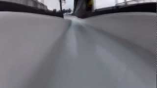 Awesome Winterberg Skeleton Ride  GoPro Headcam [upl. by Stoeber]