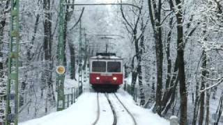 Cogwheel railway in Budapest  Zahnradbahn  FogaskerekĹą [upl. by Anawat]