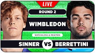 SINNER vs BERRETTINI • Wimbledon 2024 • LIVE Tennis Talk Watchalong [upl. by Dayna]