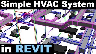 Simple Mechanical System in Revit Tutorial [upl. by Mikes]