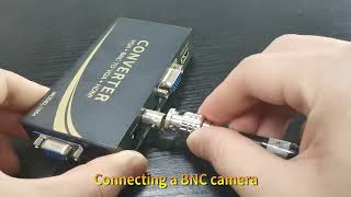 BNCVGA to HDMI Converter 1804 Effect Demonstration [upl. by Rene]