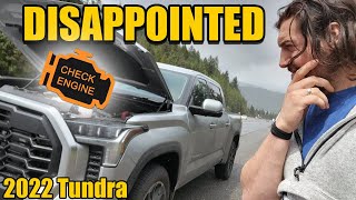 I Want to Like my 2022 Tundra but its already having issues Check Engine Light [upl. by Akimaj]