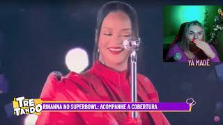 Rihanna no Super Bowl 2023 Halftime Show React [upl. by Ainek]