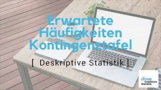 Deskriptive Statistik  Bivariate Daten  Erwartete Häufigkeiten [upl. by Easter104]